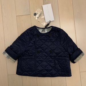 NWT Burberry spring jacket. 6m. Navy.